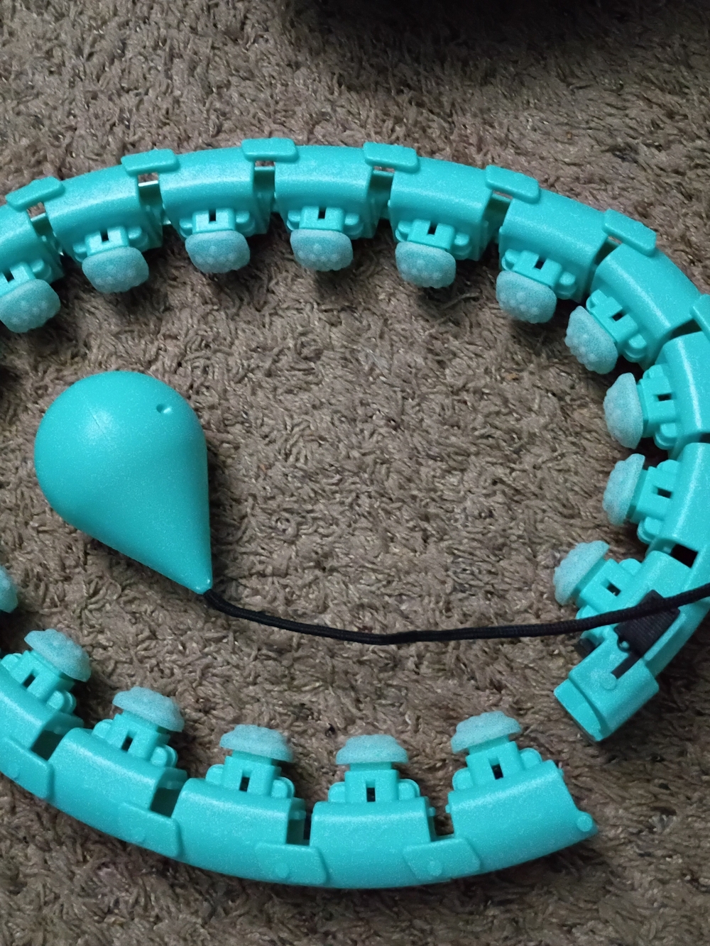 INFINITY HOOP  Teal Fitness Ring With Sweat Band (S-XXL)